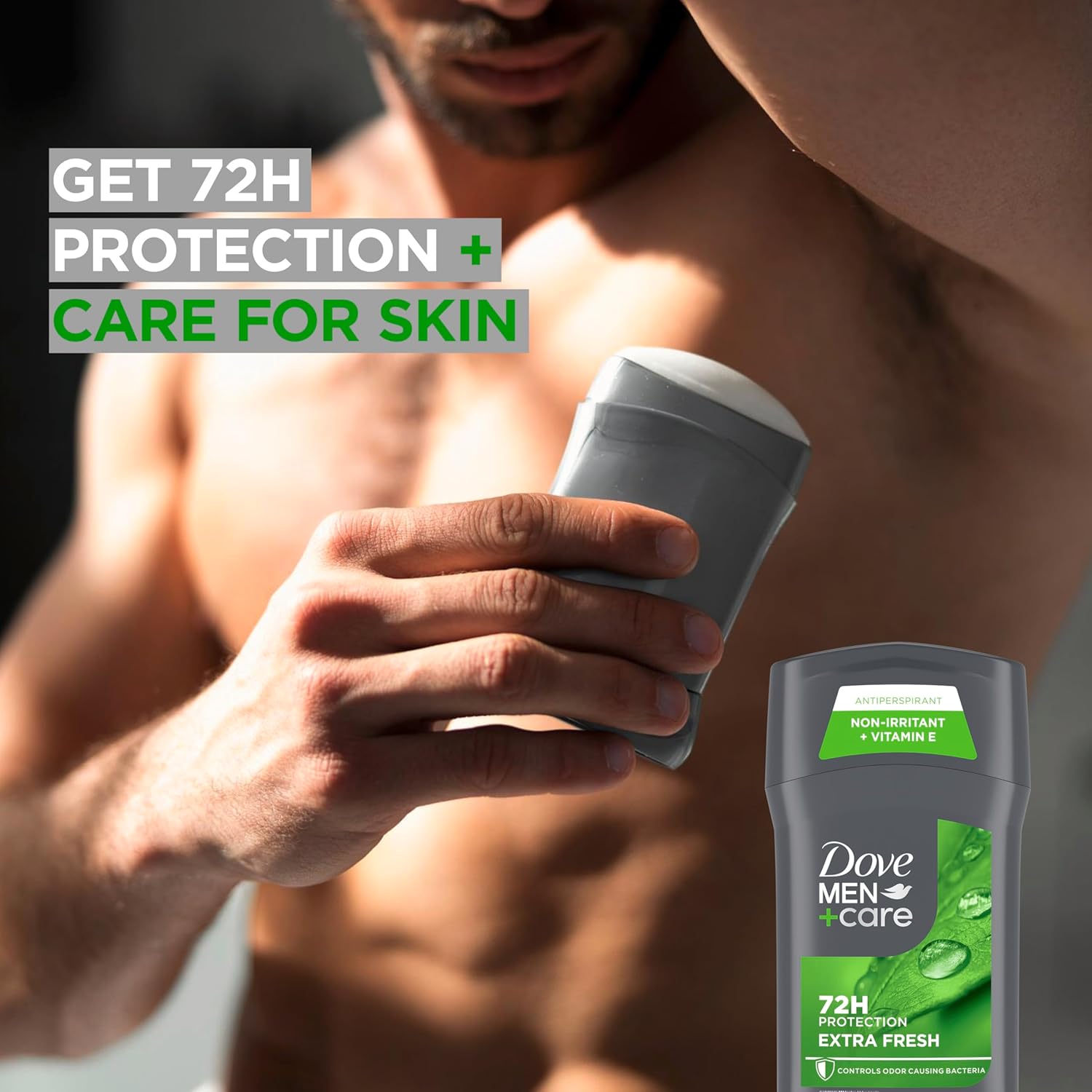 Elefair Dove Men+Care Extra Fresh antiperspirant deodorant sticks, 4-pack, 2.7 oz each, with 72-hour odor protection for men