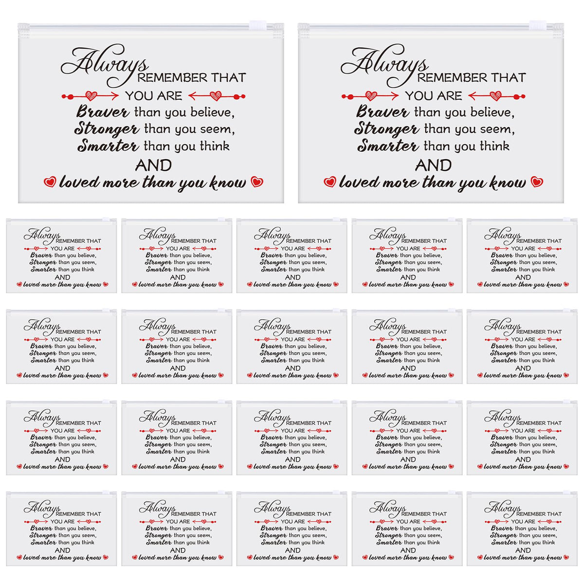 150 Pcs Makeup Bags Inspirational Gifts Bulk for Women Fresh - Sweetude Official Imagery - 8