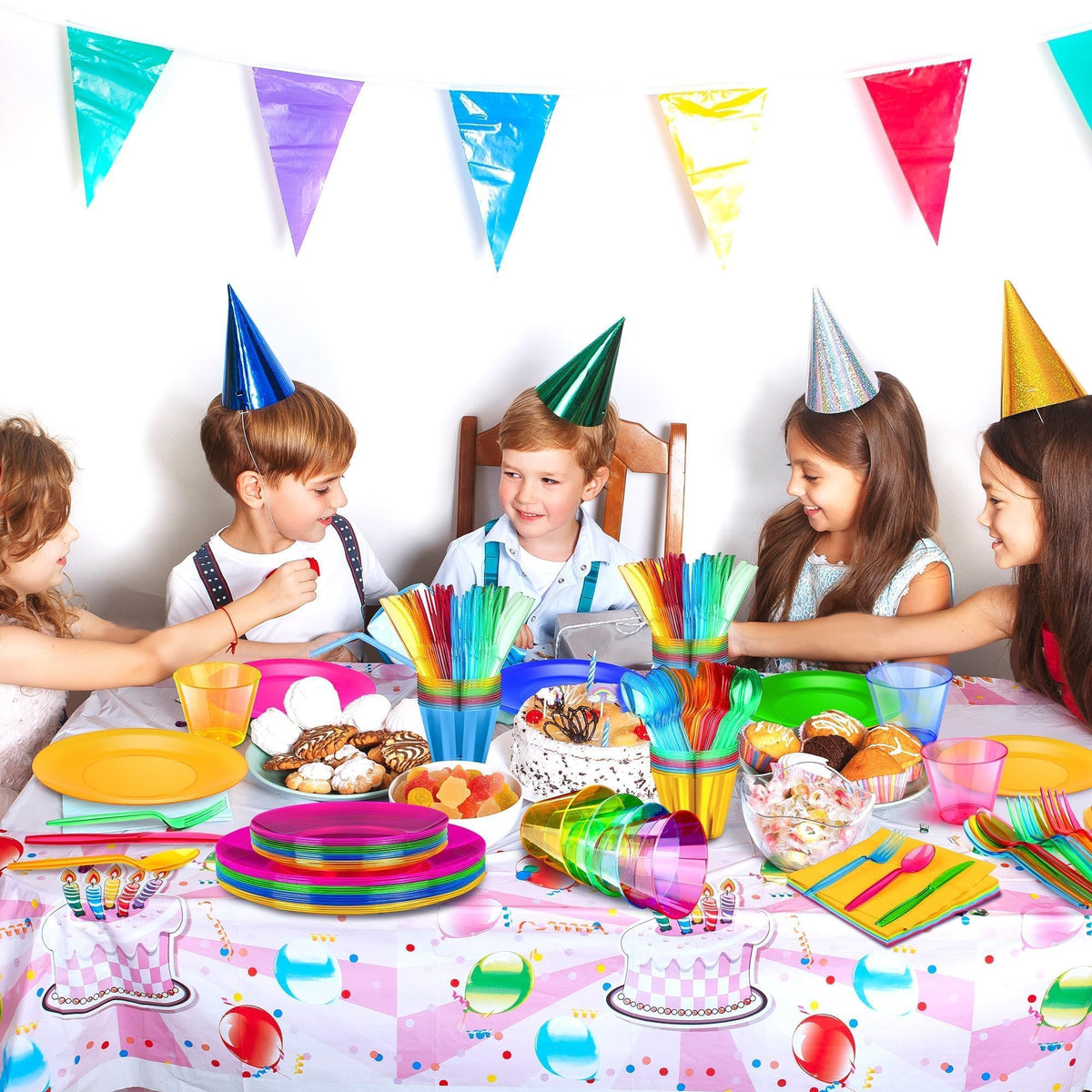 Kochorie 16 Set Neon Party Supplies Glow Party Disposable - Kochorie Official Imagery - 7