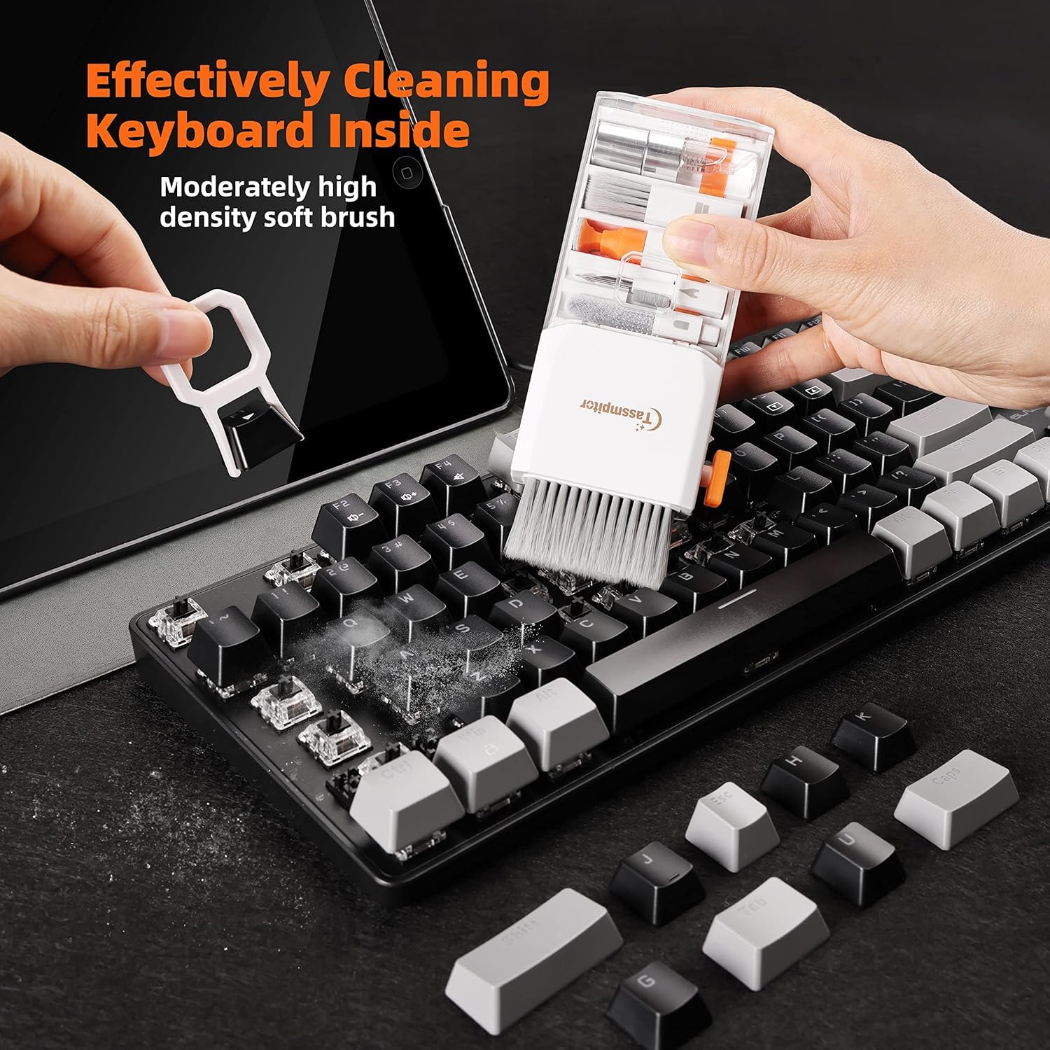 Tassmpitor All-in-1 Keyboard Cleaner Laptop Cleaning Kit,Computer by Tassmpitor - Angle View 2