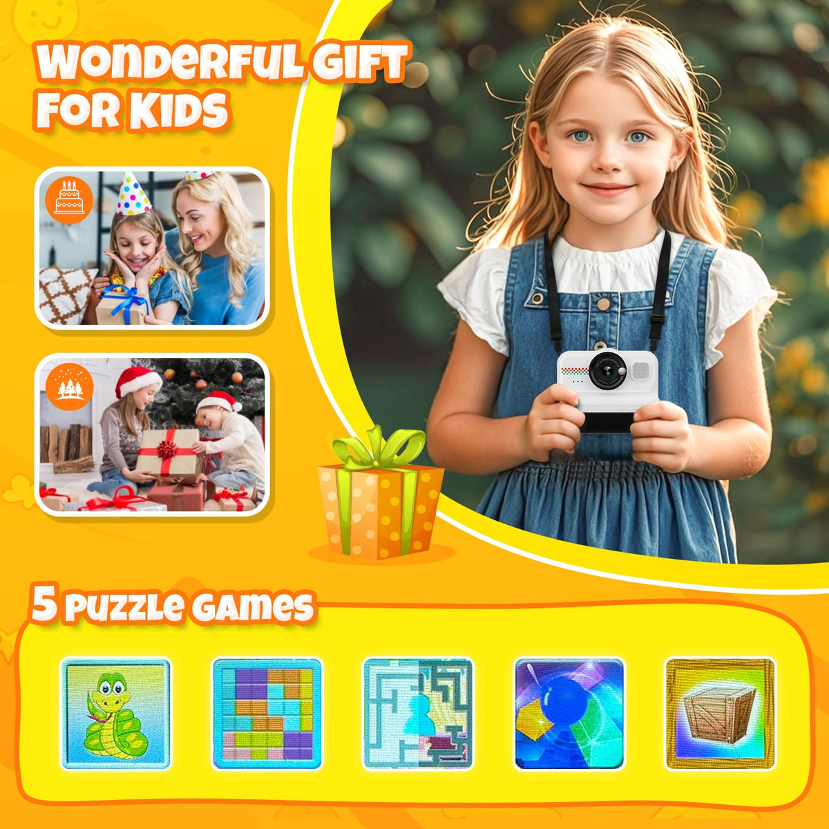 HiMont Kids Instant Print Camera 1080P HD Kids Camera - HiMont Official Imagery - 7