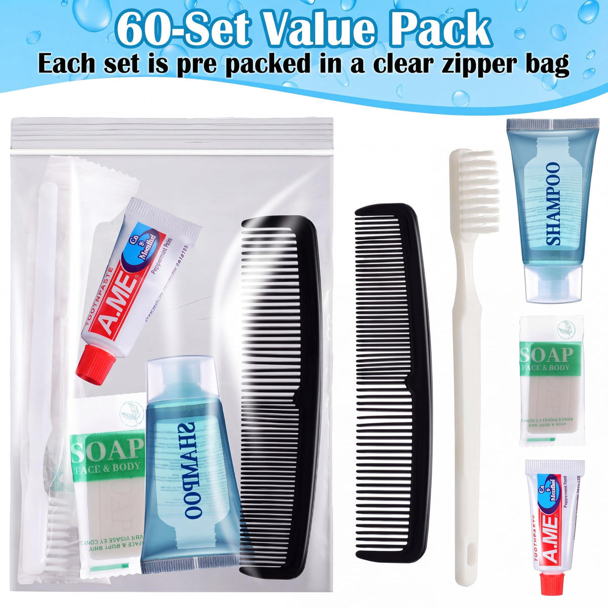 Ziliny 60 Kits Homeless Hygiene Kits Bulk Homeless Care - Ziliny Official Imagery - 3