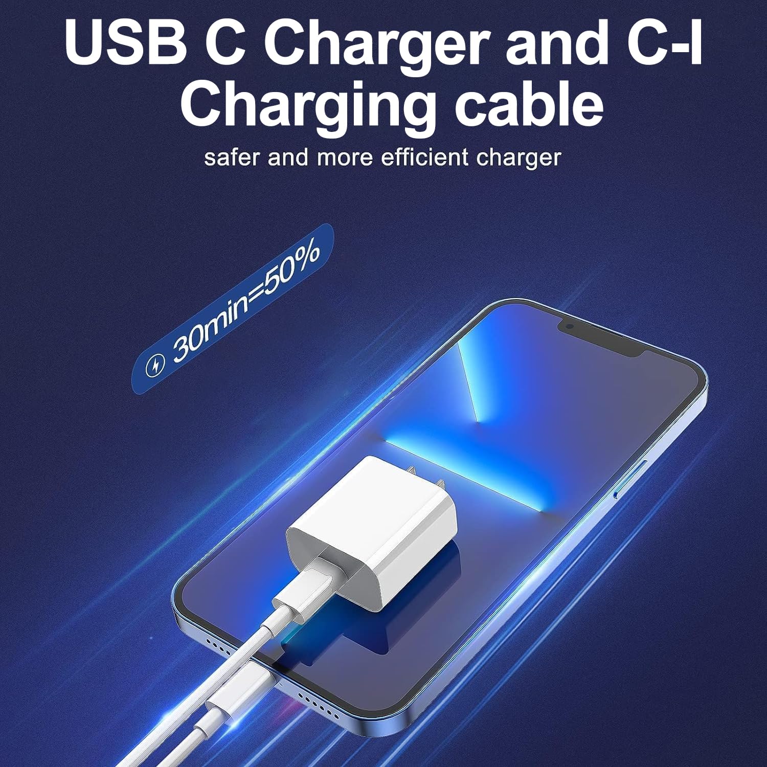 FEEL2NICE iPhone Charger Fast Charging, USB C Charger Block, 6FT - 10FT - FEEL2NICE Official Product View 4