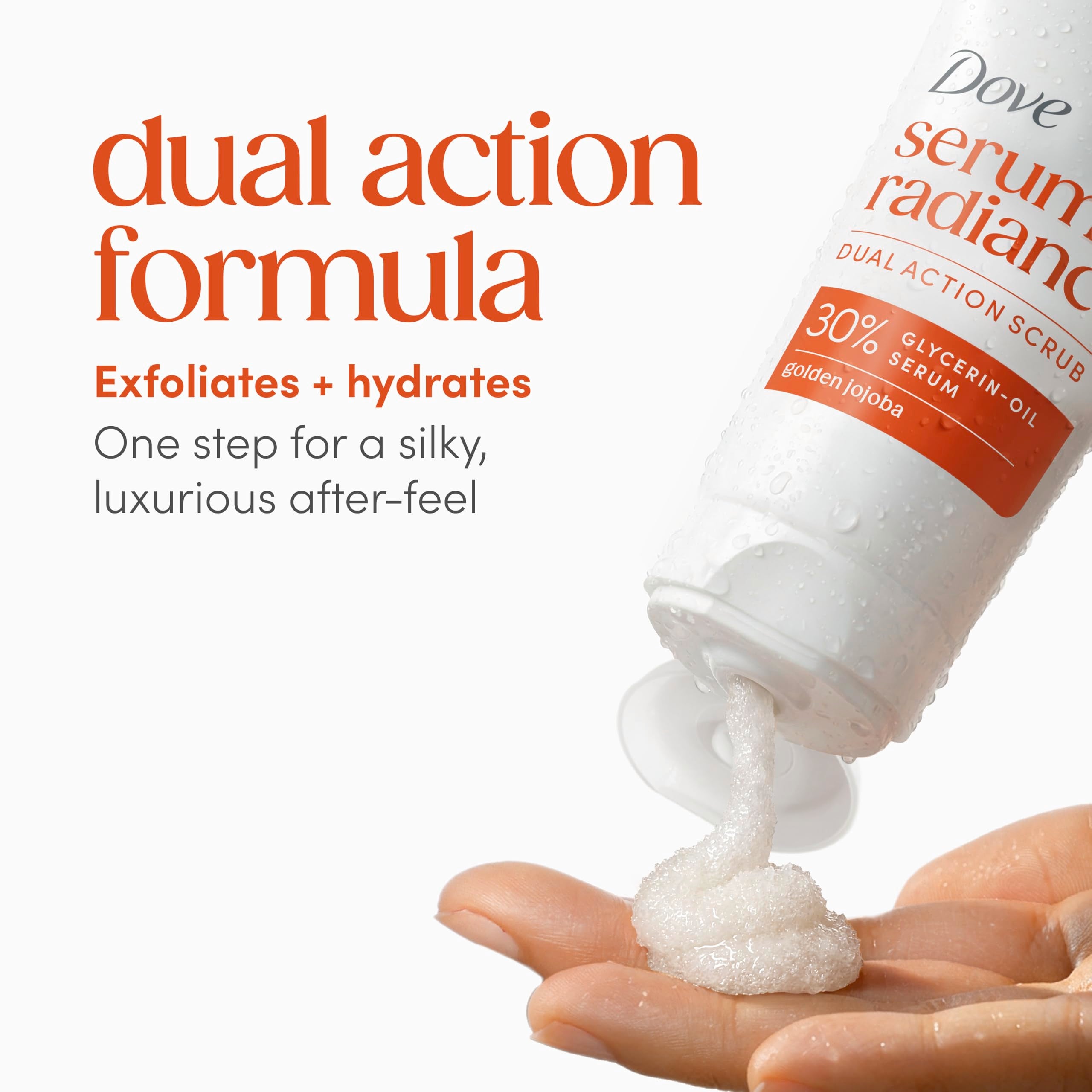 Elefair Tech Dove Radiance Body Scrub with 30% Glycerin‑Oil Serum & Jojoba Oil, 8 - Elefair Tech Official Product View 6