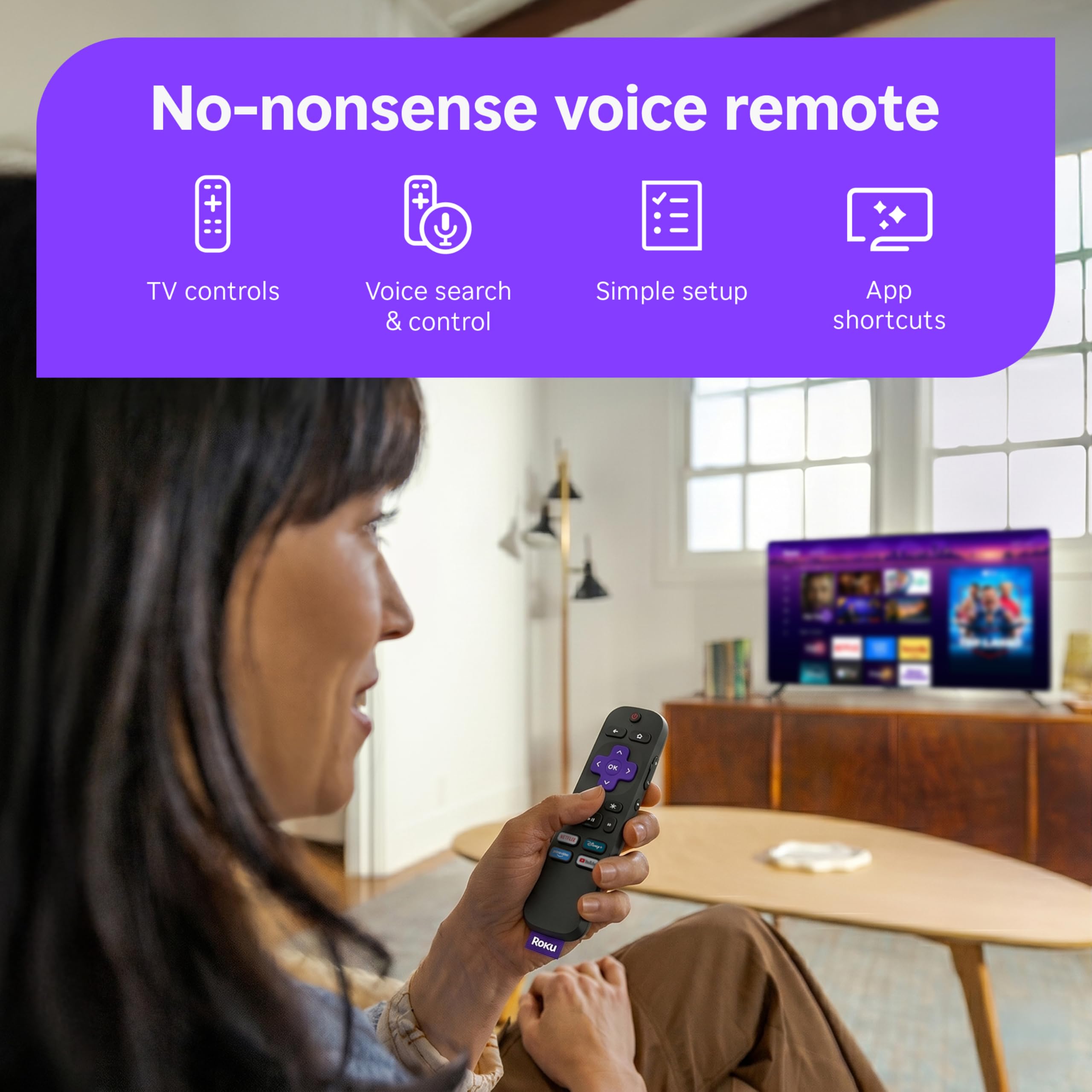Roku Streaming Stick Plus | 4K HDR10+ Voice Remote