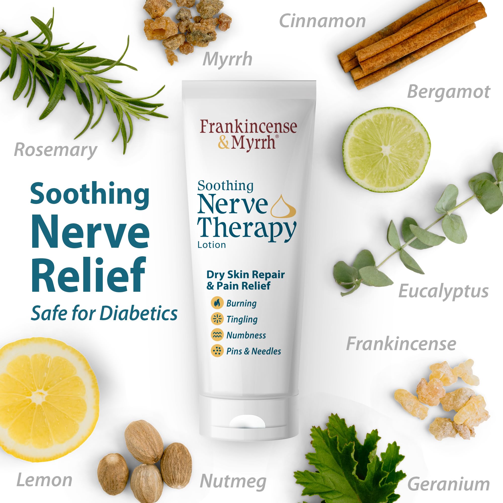 Frankincense & Myrrh Nerve Therapy Lotion 3 oz 2-Pack