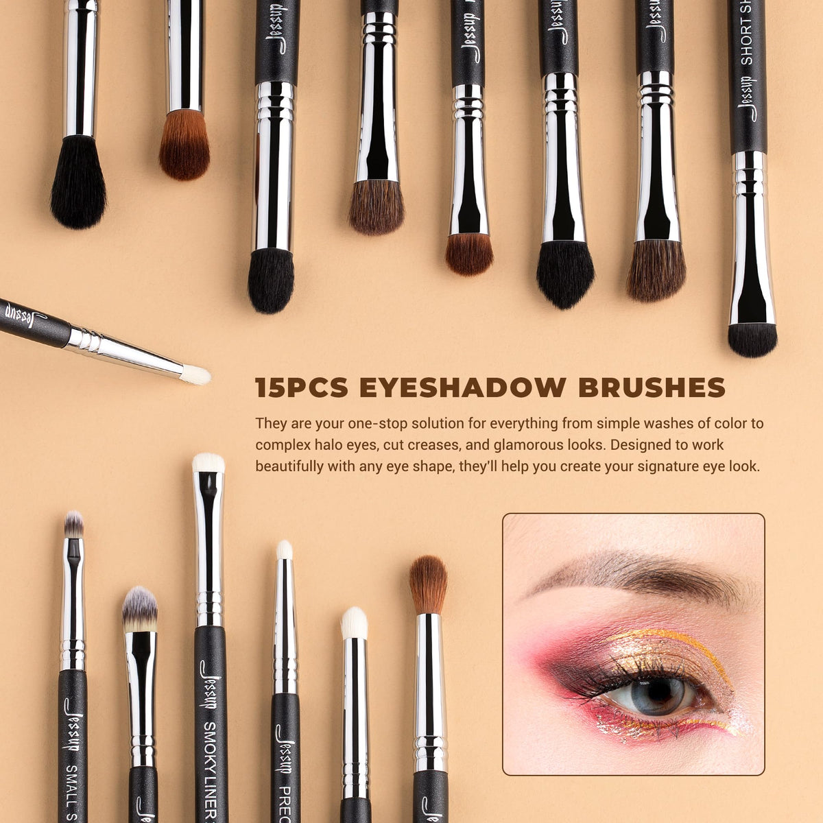 Jessup Makeup Brushes Set Professional 35pcs Face Eye Make - Jessup Official Imagery - 5