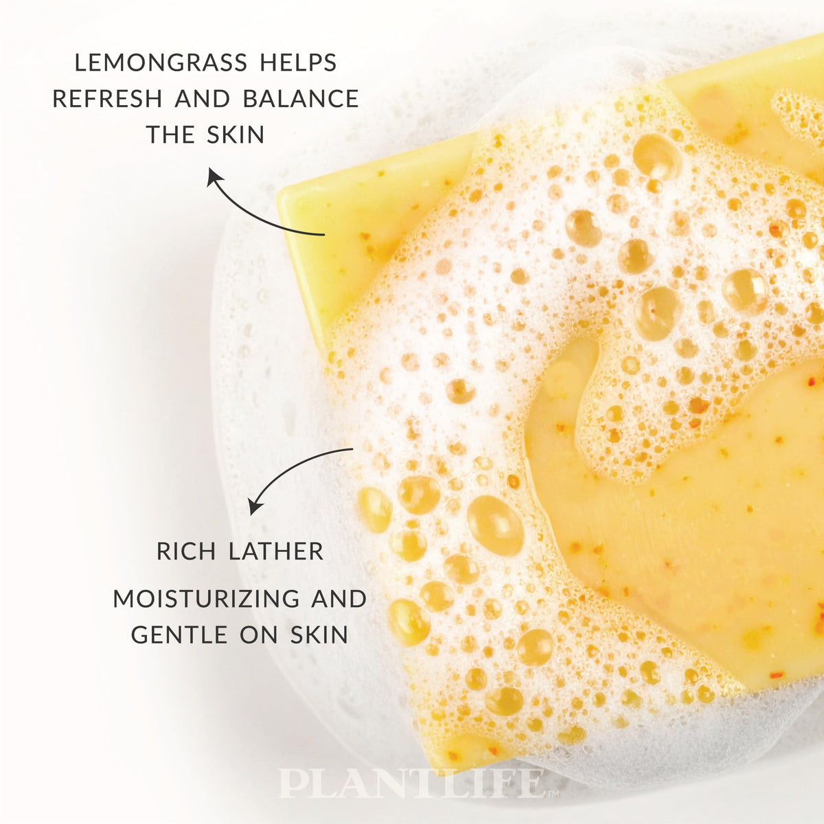 Plantlife Lemongrass Natural Bar Soap 6 Pack Handcrafted - Plantlife Official Imagery - 4