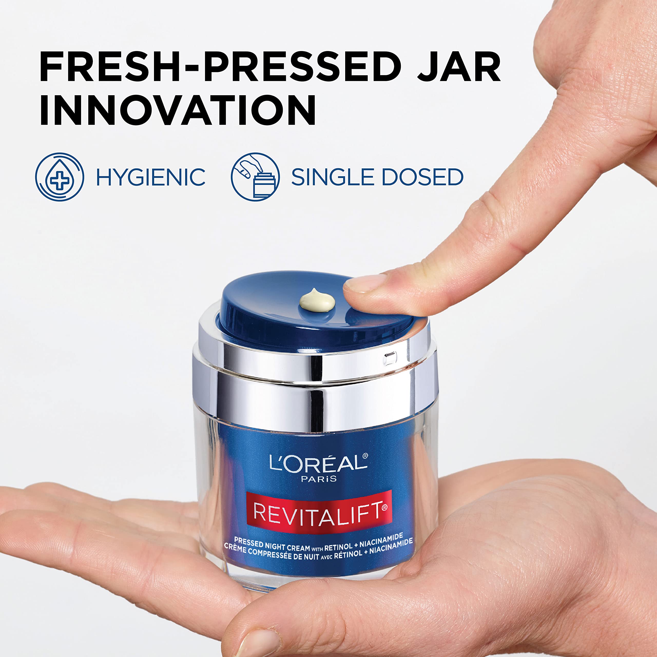 L'Oreal Paris Revitalift Pressed Night Cream, Retinol + - 4.5               4.5 out of 5 stars
