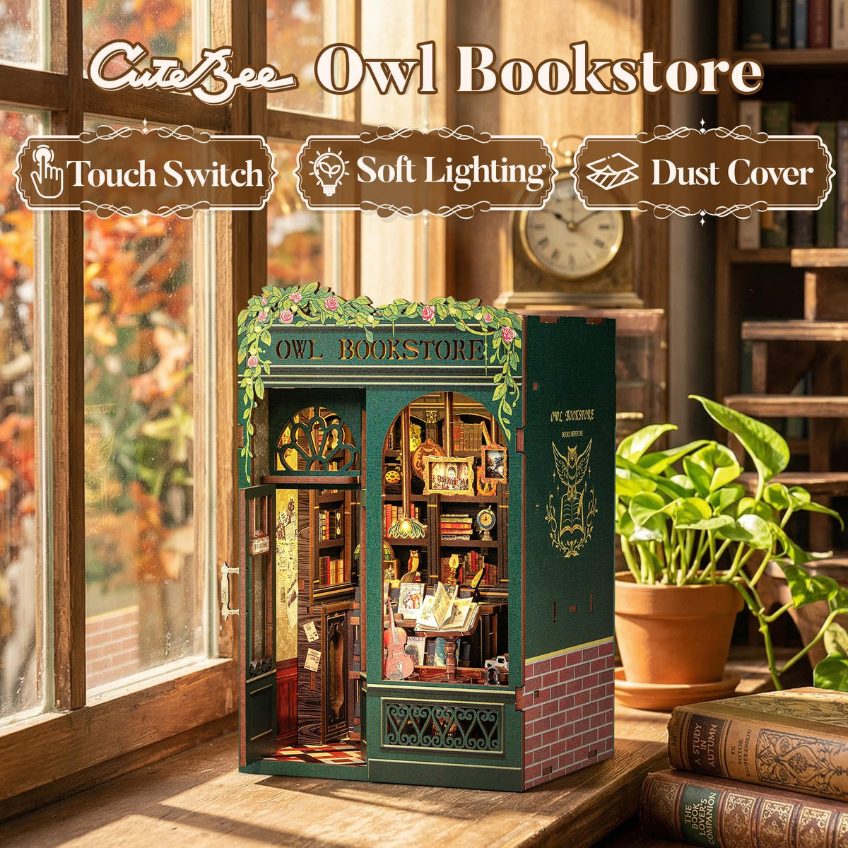 CUTEBEE Book Nook Kit - CUTEBEE Official Imagery - 7