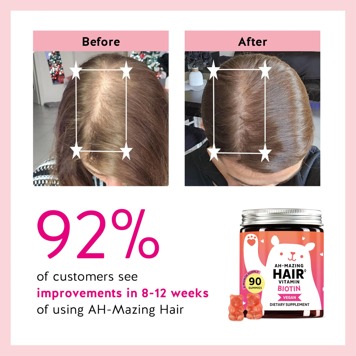 Bears with Benefits Biotin 5 000 mcg Hair Growth Gummies - Bears with Benefits Official Imagery - 5
