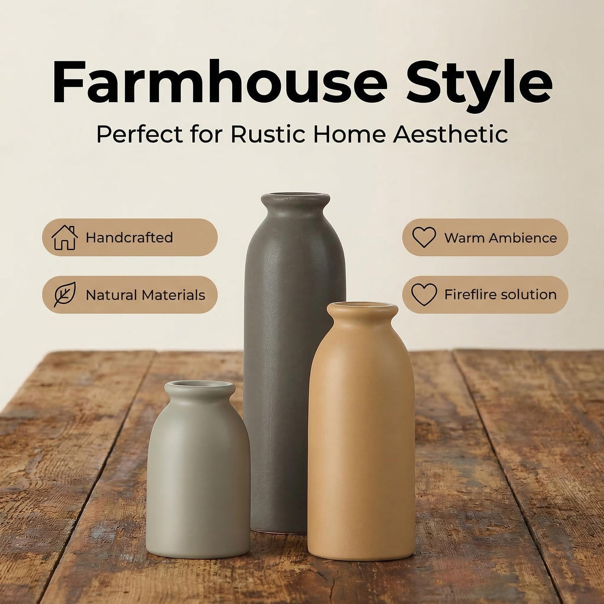 CWLWGO Ceramic Matte Vase Set for Home Decor Modern and - CwlwGO Official Imagery - 6