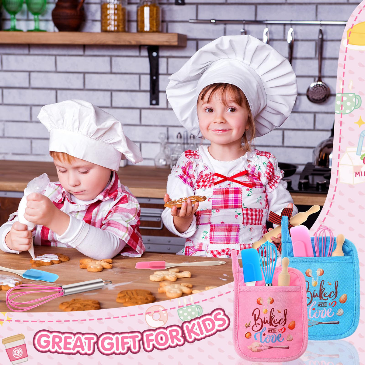 RoundFunny 24 Pcs Cooking Party Favor for Kid Mini Baking - RoundFunny Official Imagery - 3