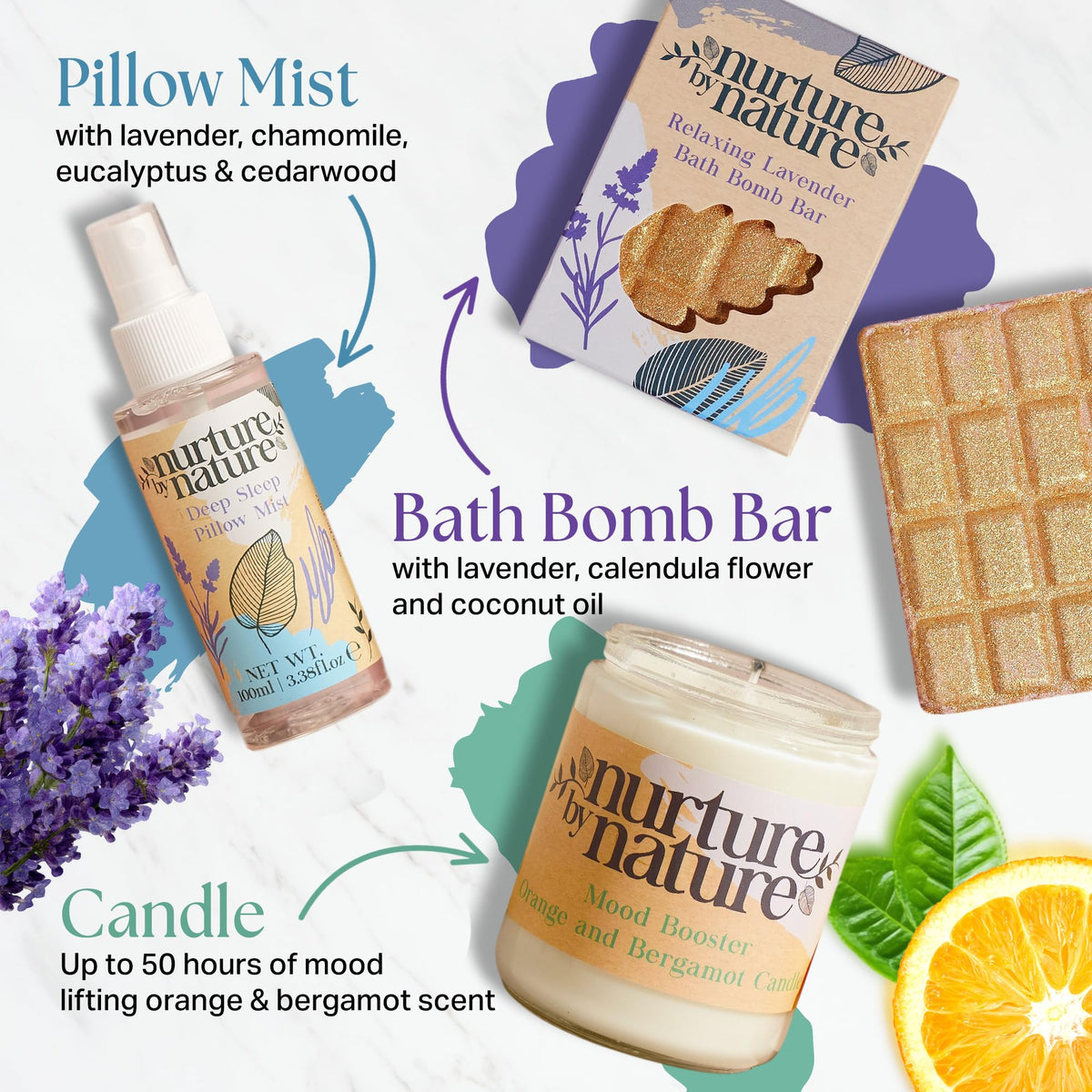 Nurture by Nature Spa Gift Baskets for Women - Nurture by Nature Botanicals Official Imagery - 6