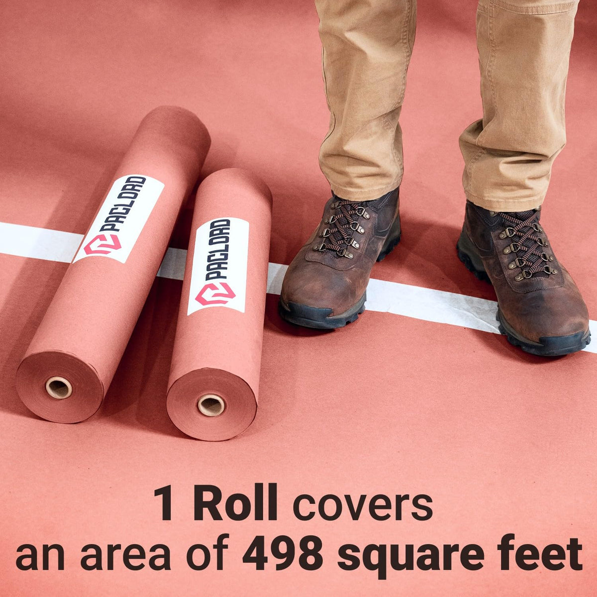Floor Protection Paper 36 x 166 Red Rosin Paper Roll Made in - Paclord Official Imagery - 7