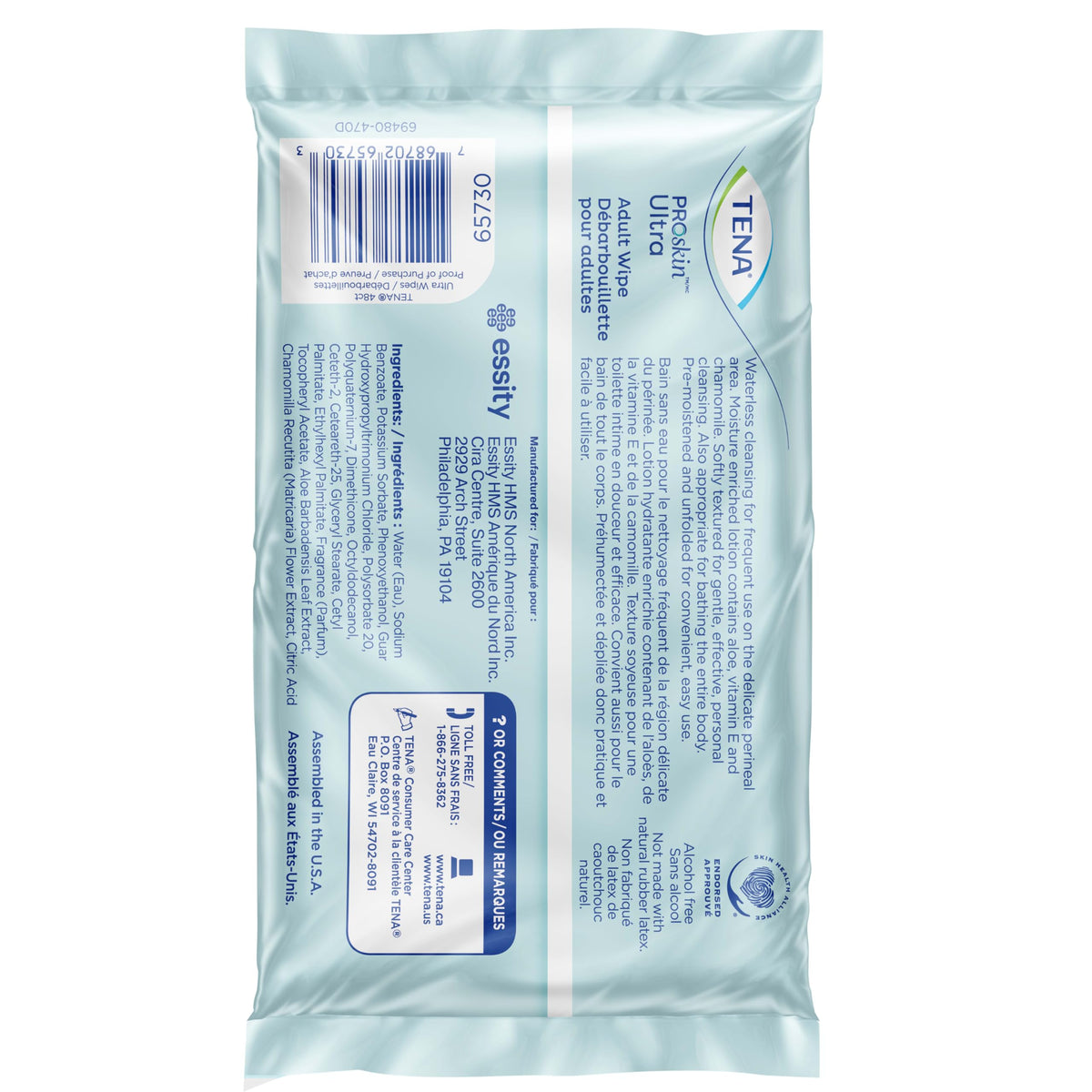 TENA Proskin Adult Wipes for Incontinence Unisex 288 ct - TENA Official Imagery - 6