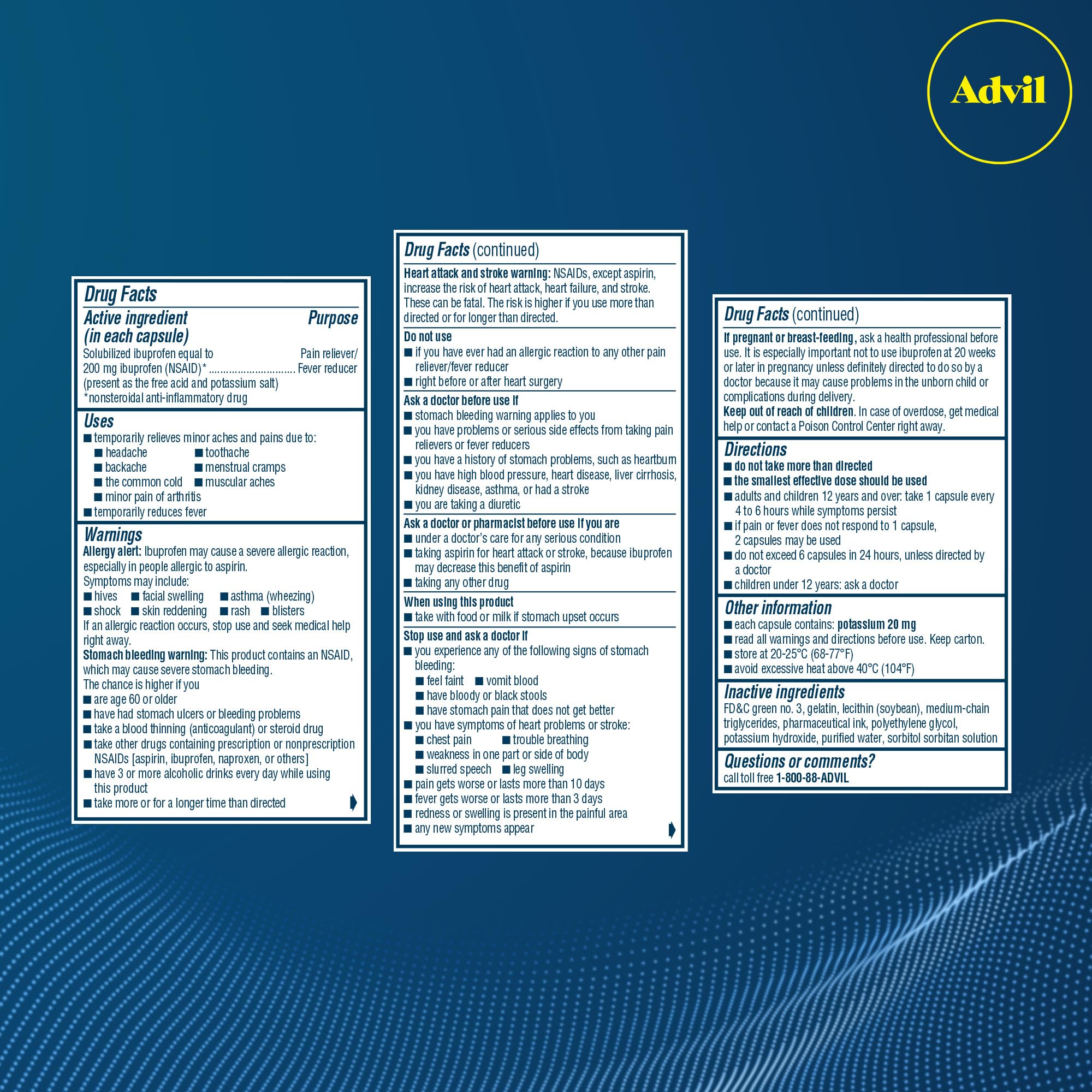 Advil Liqui-Gels + PM Bundle | Ibuprofen 200mg Pain Relief