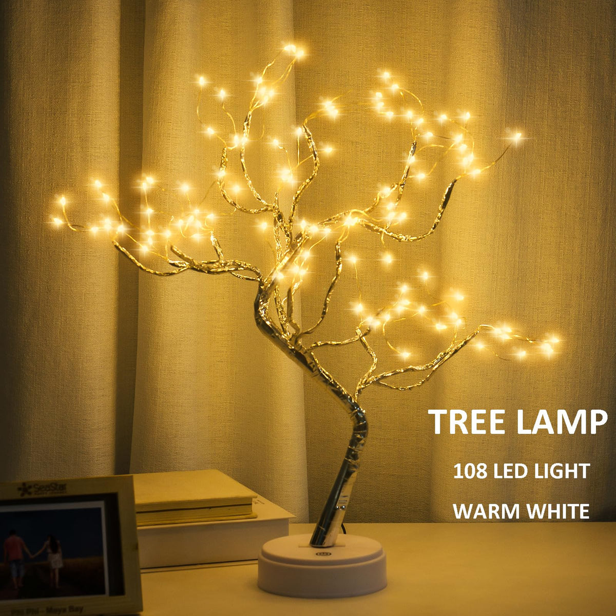 Room Decor 20 108 LED Tabletop Bonsai Tree Light DIY - PXBNIUYA Official Imagery - 4