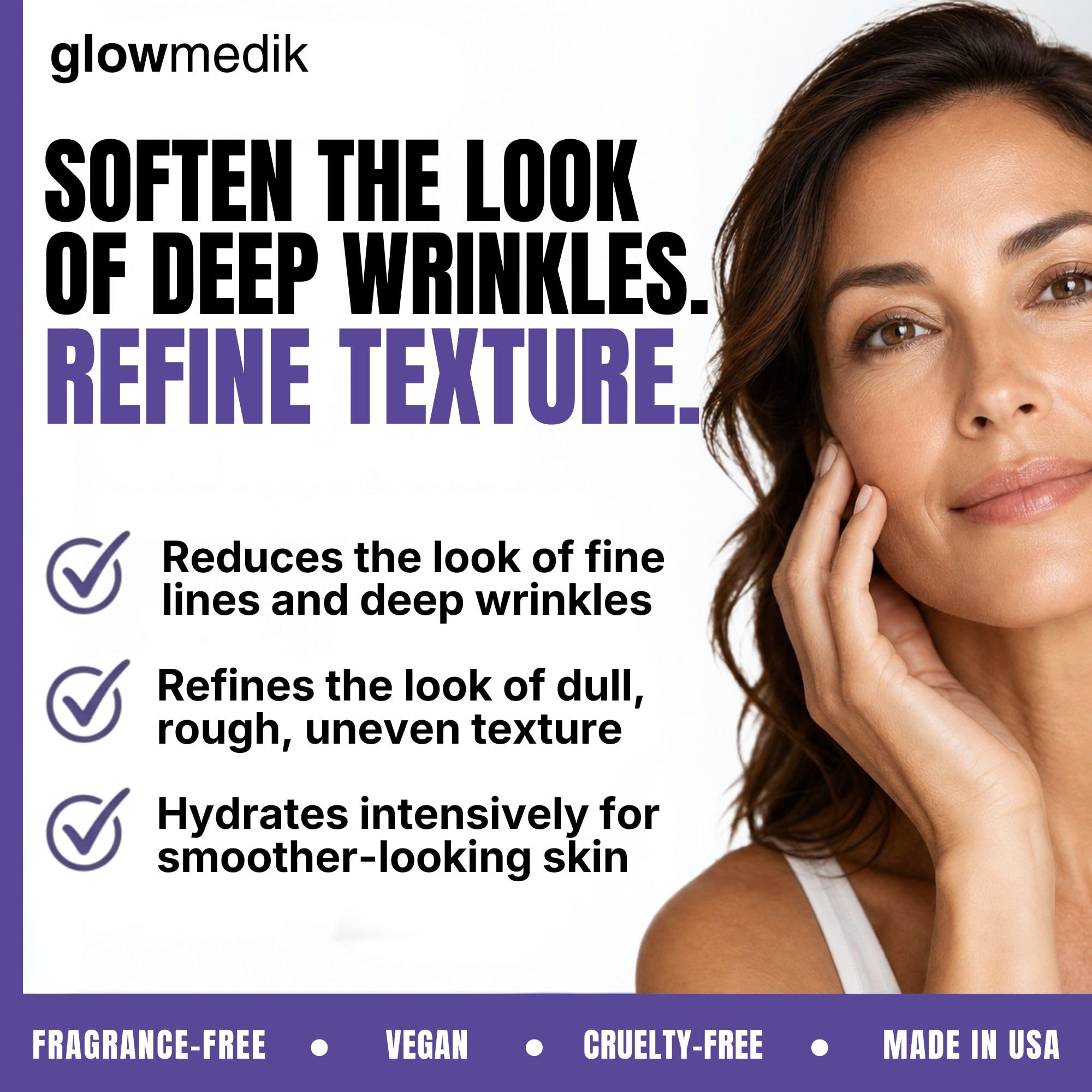 Retinol Night Cream for Wrinkles - Glowmedik Official Imagery - 4