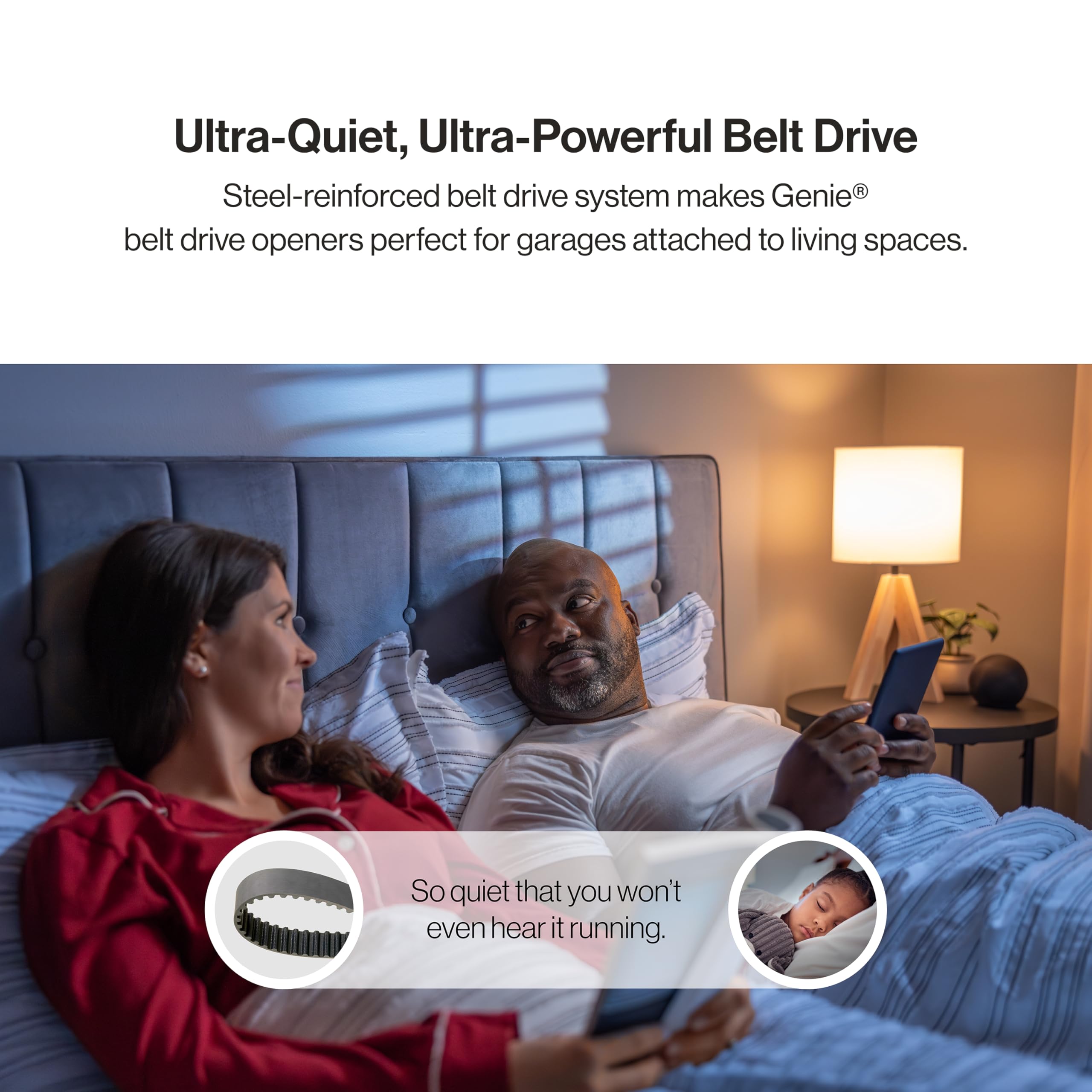 Genie StealthDrive Connect Smart Belt Drive Garage Door Opener, 7 - Genie Official Product View 5