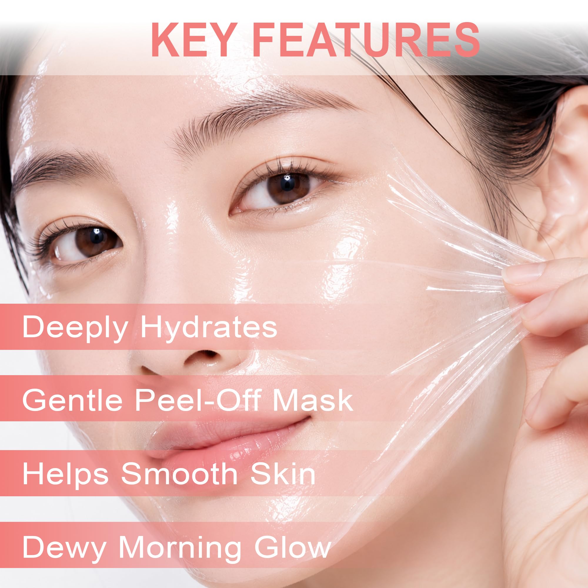 Collagen Night Wrapping Mask, Overnight Peel Off Face Mask with - YURI KOREA MASK