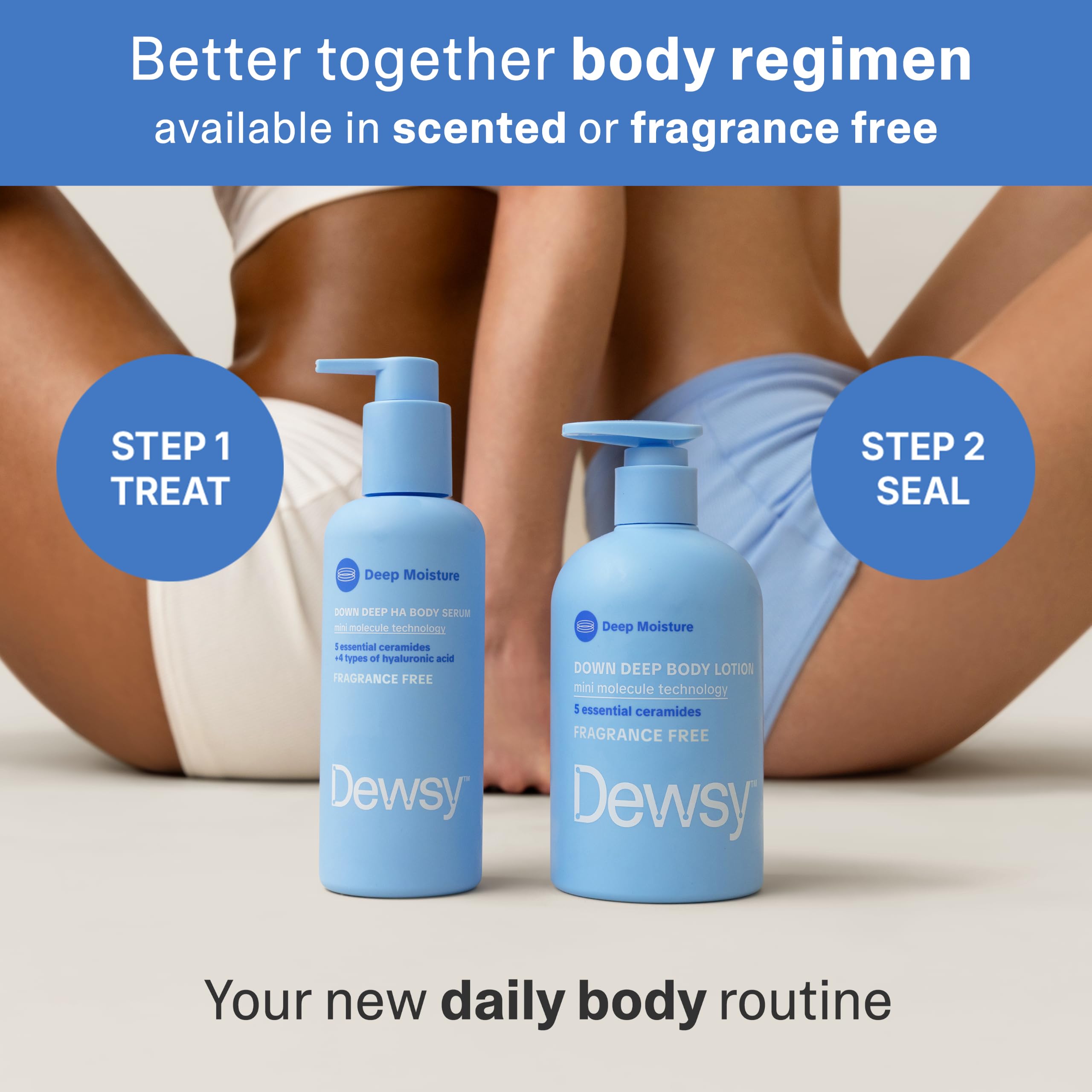 Hyaluronic Acid Body Serum Fragrance Free Unscented Dry Skin - Dewsy Official Imagery - 8