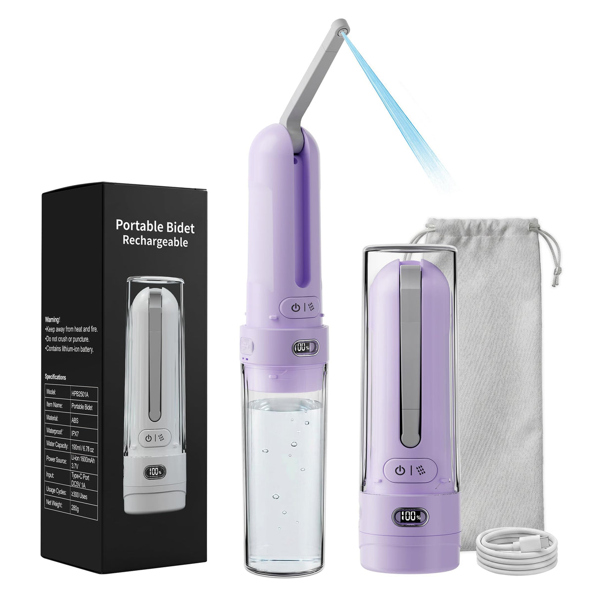 Electric Portable Bidet for Travel Women Feminine Care - WeWi HLTH Official Imagery - 1
