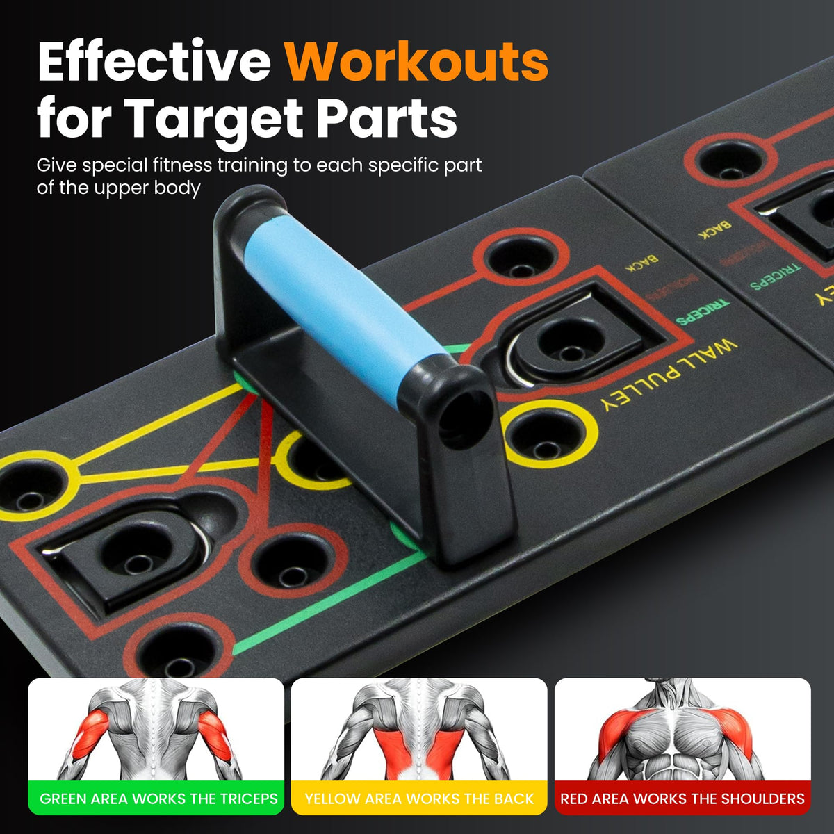 Push Up Board Fitness Portable Dismountable 17 in 1 Push Up - welsteepse Official Imagery - 4