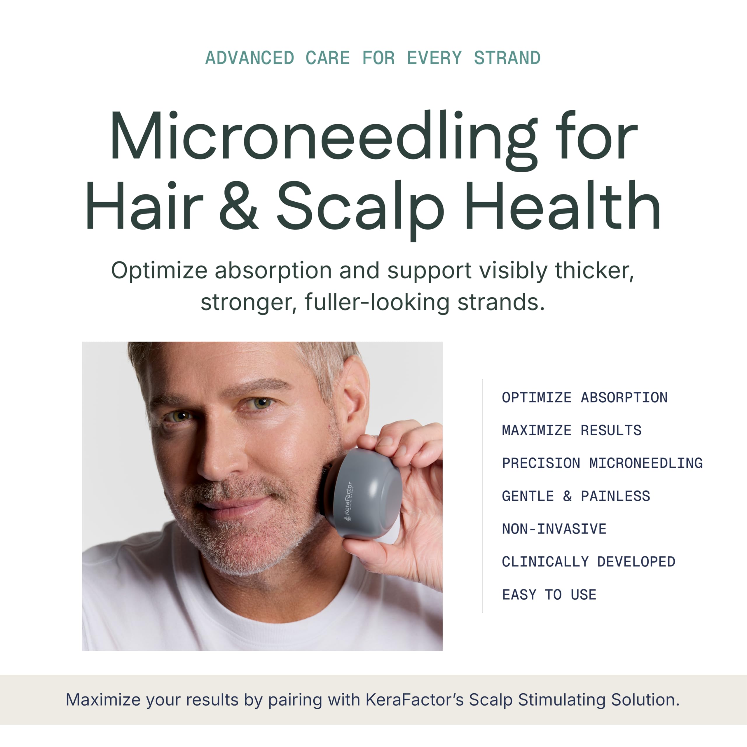 KeraRoller Precision Scalp Microneedling Handheld Device to - KeraFactor Official Imagery - 7