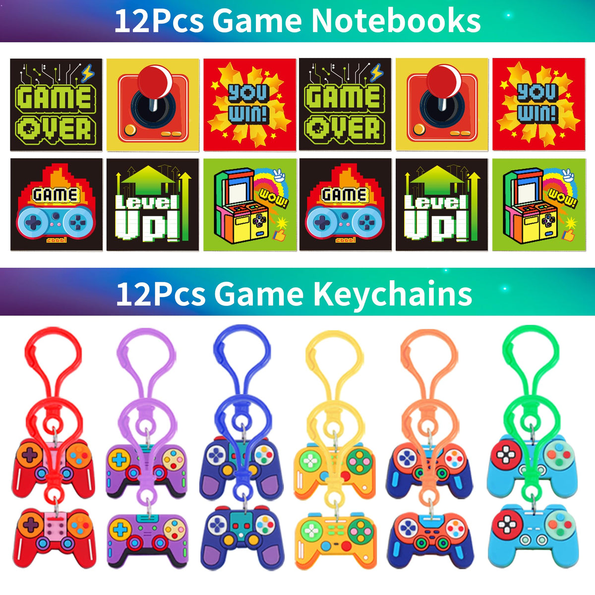 PLOUGVI 320PCS Video Game Party Favors for Kids Including - PLOUGVI Official Imagery - 6