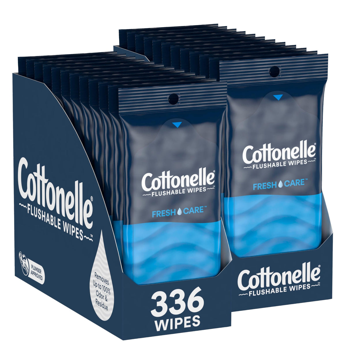 Cottonelle Fresh Care On The Go Flushable Wipes 24 Packs 14 - Premium Selection Official Imagery - 1