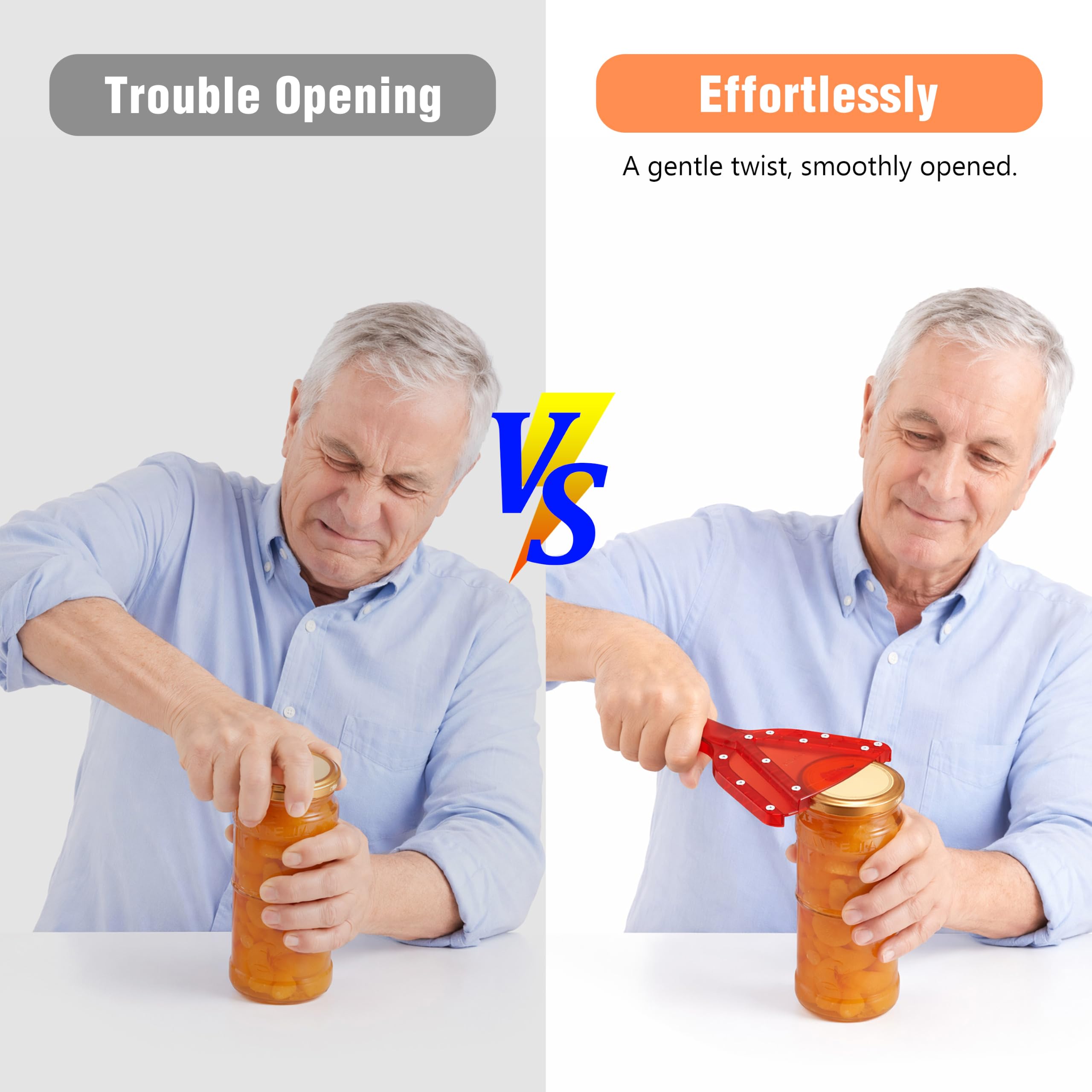 Uinxan Patented Jar Opener, Ideal for Weak Hands & Seniors with A by Uinxan - Angle View 4