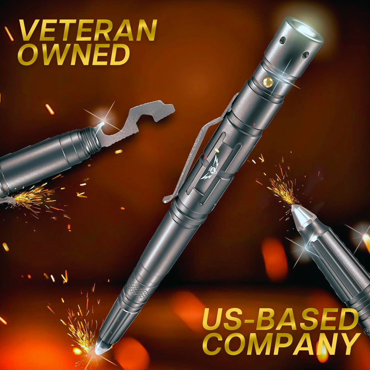 Tactical Pen Self Defense Survival EDC Pen with LED - TF TAKEFLIGHT Official Imagery - 6