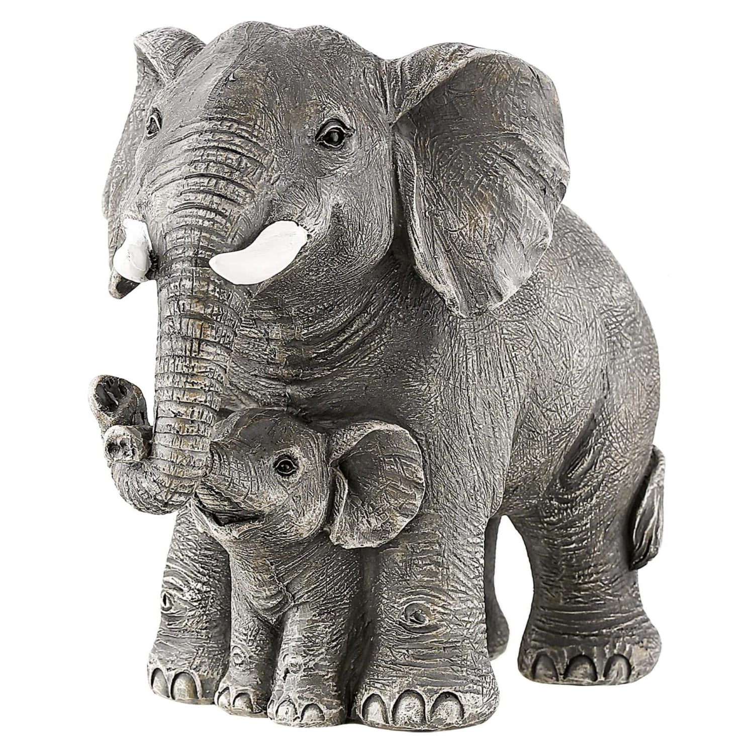Ylncicn elephant statue decor, a charming elephant figurine suitable as mom or women’s gift, crafted with detailed design.