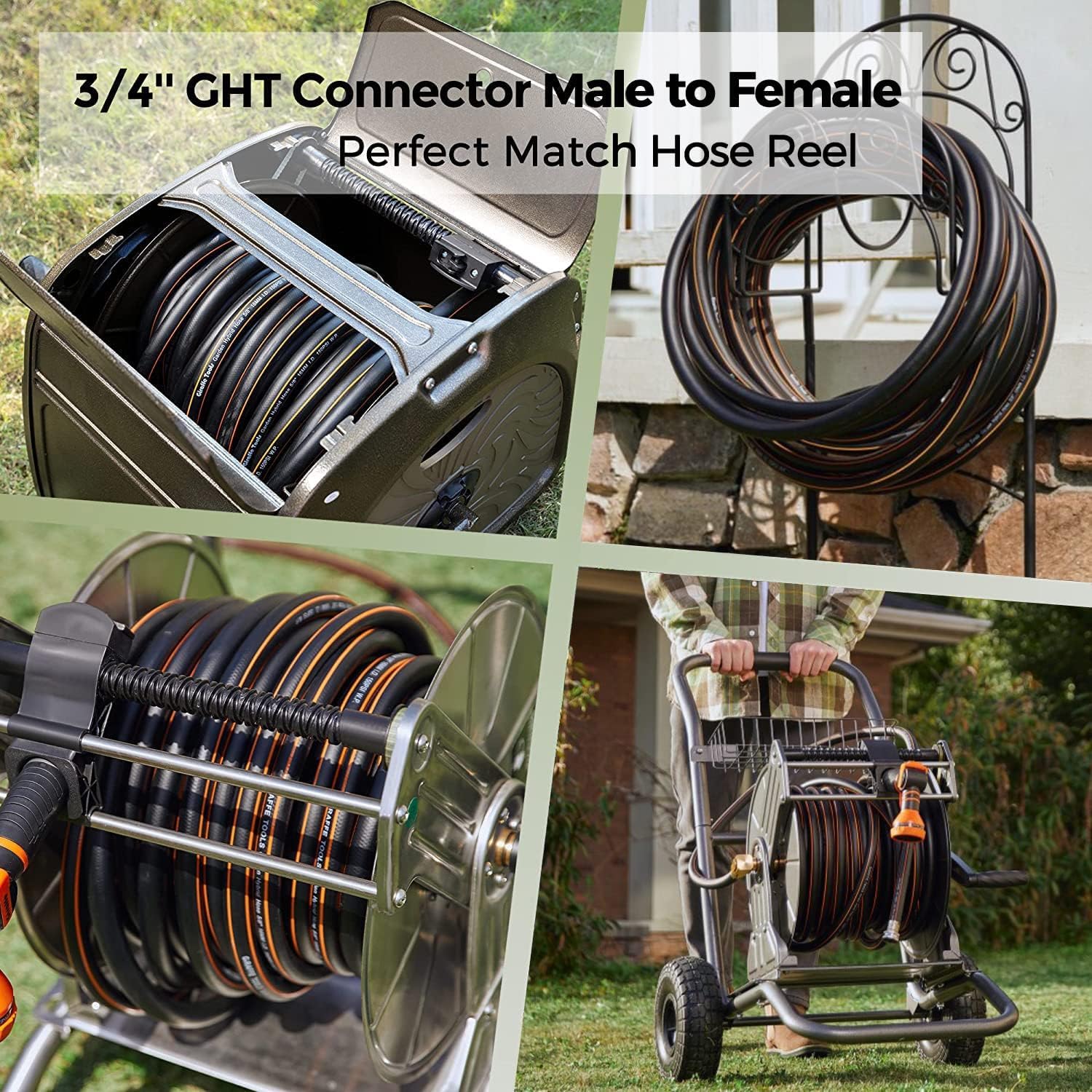 Giraffe Tools Garden Hose 5/8", 100ft Water Hose Heavy Duty - Giraffe Tools Official Product View 8