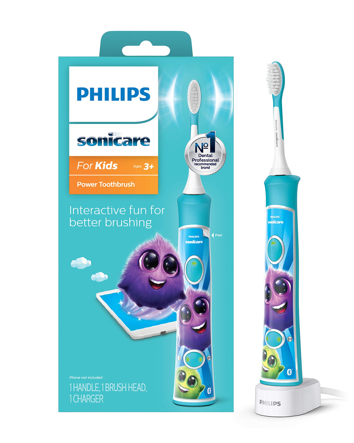 Philips Sonicare for Kids 3 Bluetooth Connected Rechargeable - Philips Sonicare Official Imagery - 1