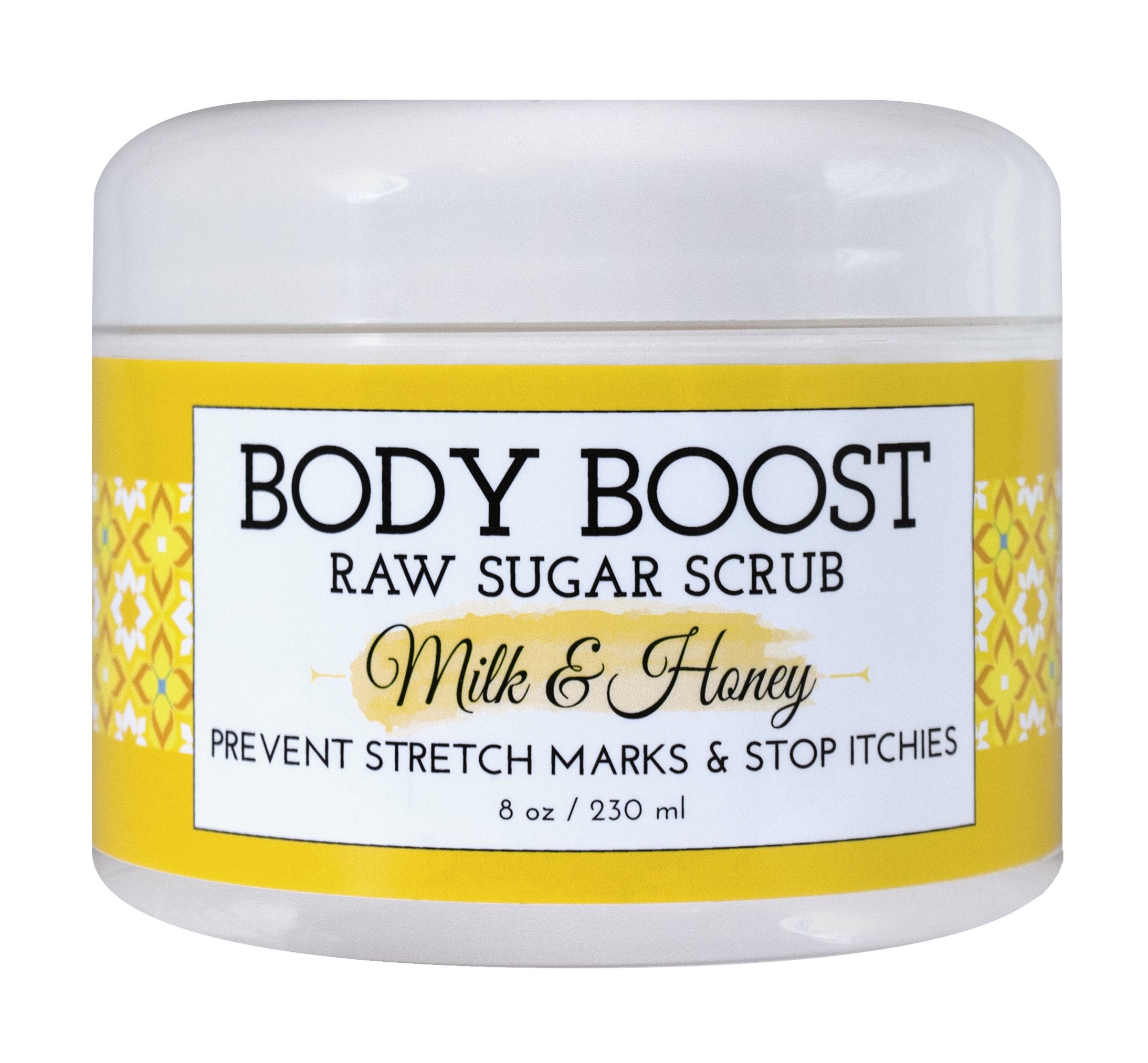 Body Boost Milk & Honey Sugar Scrub - Help Prevent Dry Skin & Stretch Marks - Body Boost Official Product View 2