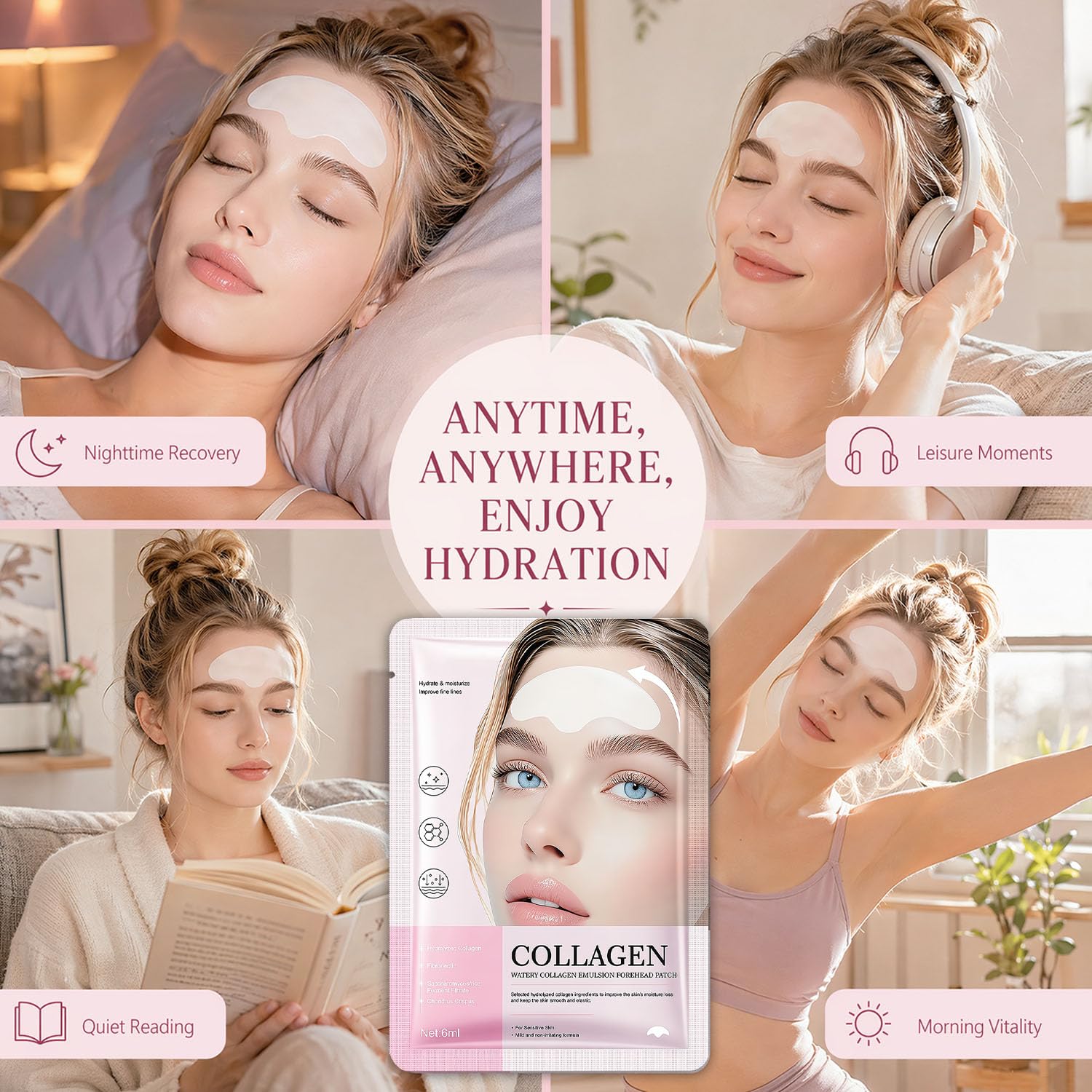 10Pcs Forehead Wrinkle Patches Forehead Wrinkles Treatment - Petramrs Official Product Imagery - 8