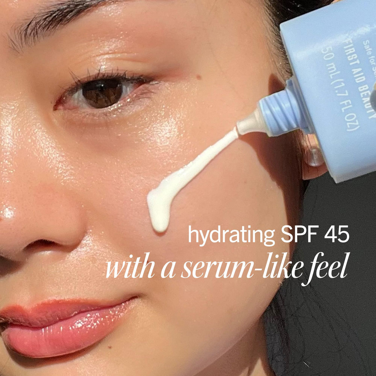 First Aid Beauty Hydrating Sunscreen Milk SPF 45 1 7 oz - Premium Selection Official Imagery - 3