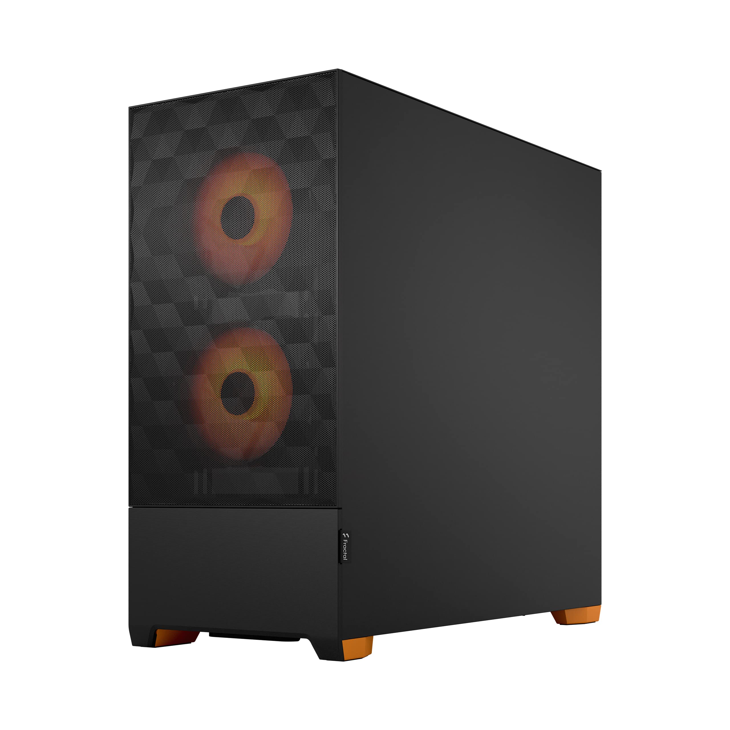 Fractal Design Pop Air RGB Orange Core Tempered Glass Clear Tint