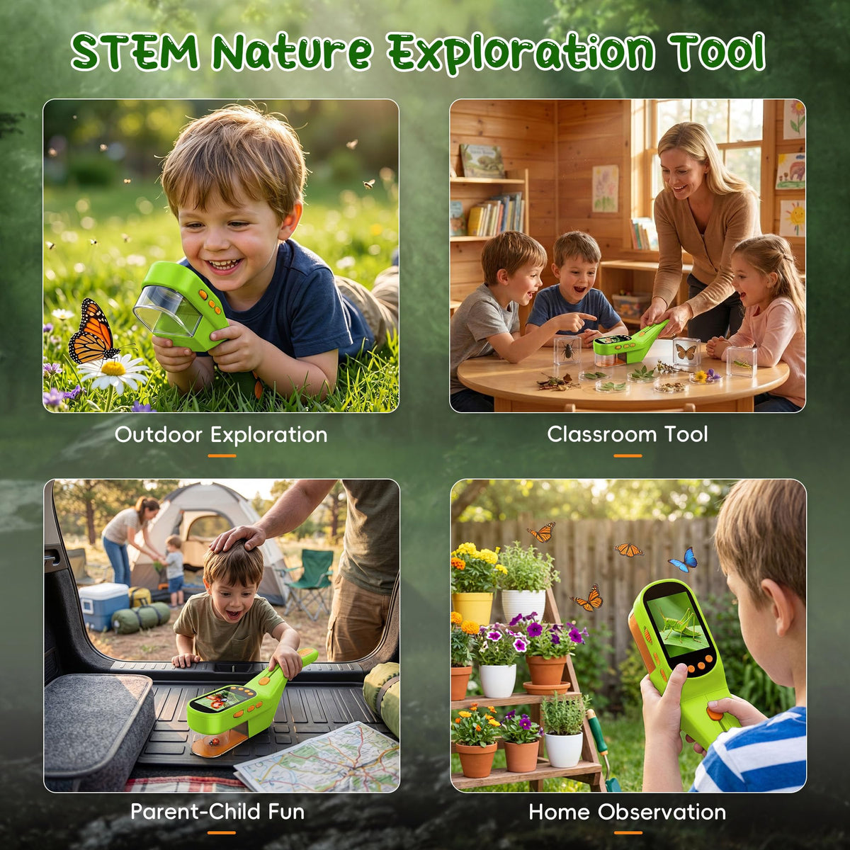 Bug Catcher for Kids with 500X Microscope 2 4 Screen STEM - CIMELR Official Imagery - 8