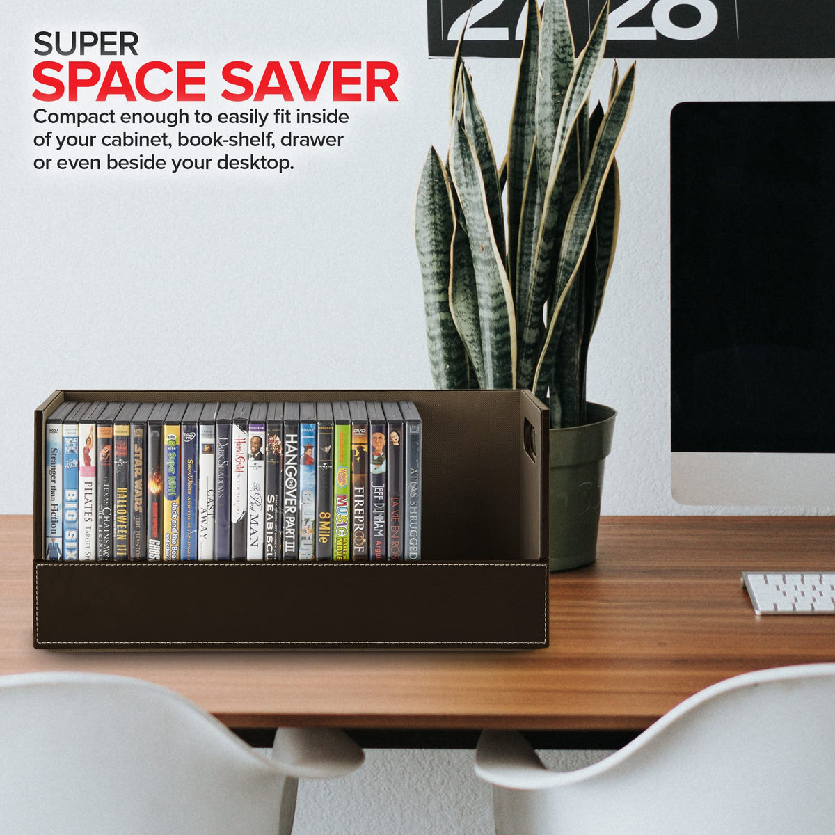 Stock Your Home DVD Storage Box Movie Shelf Organizer for - Stock Your Home Official Imagery - 8