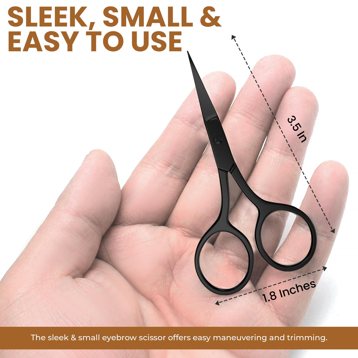 Utopia Care Eyebrow Scissors Professional Stainless Steel - Utopia Care Official Product Imagery - 3