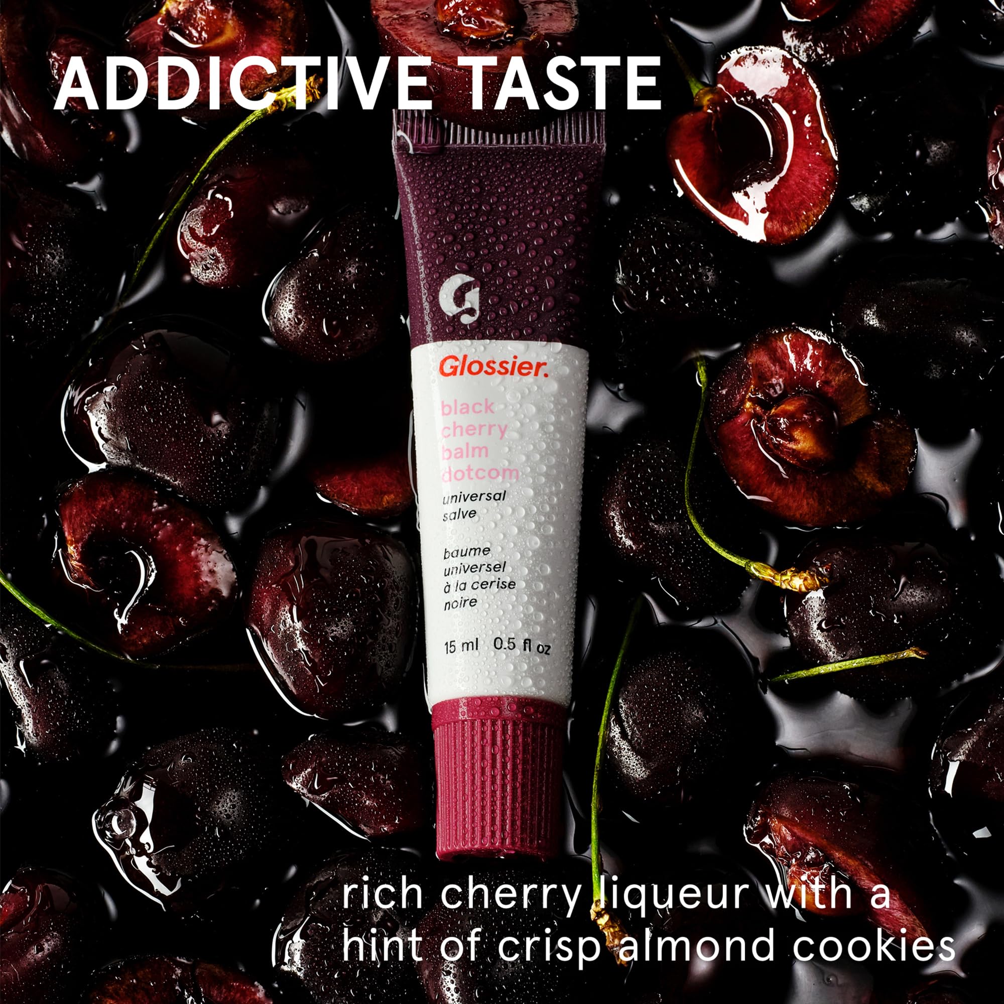 Glossier Balm Dotcom Lip Balm & Universal Salve, Black Cherry Burgundy Tint - Glossier Official Product View 4