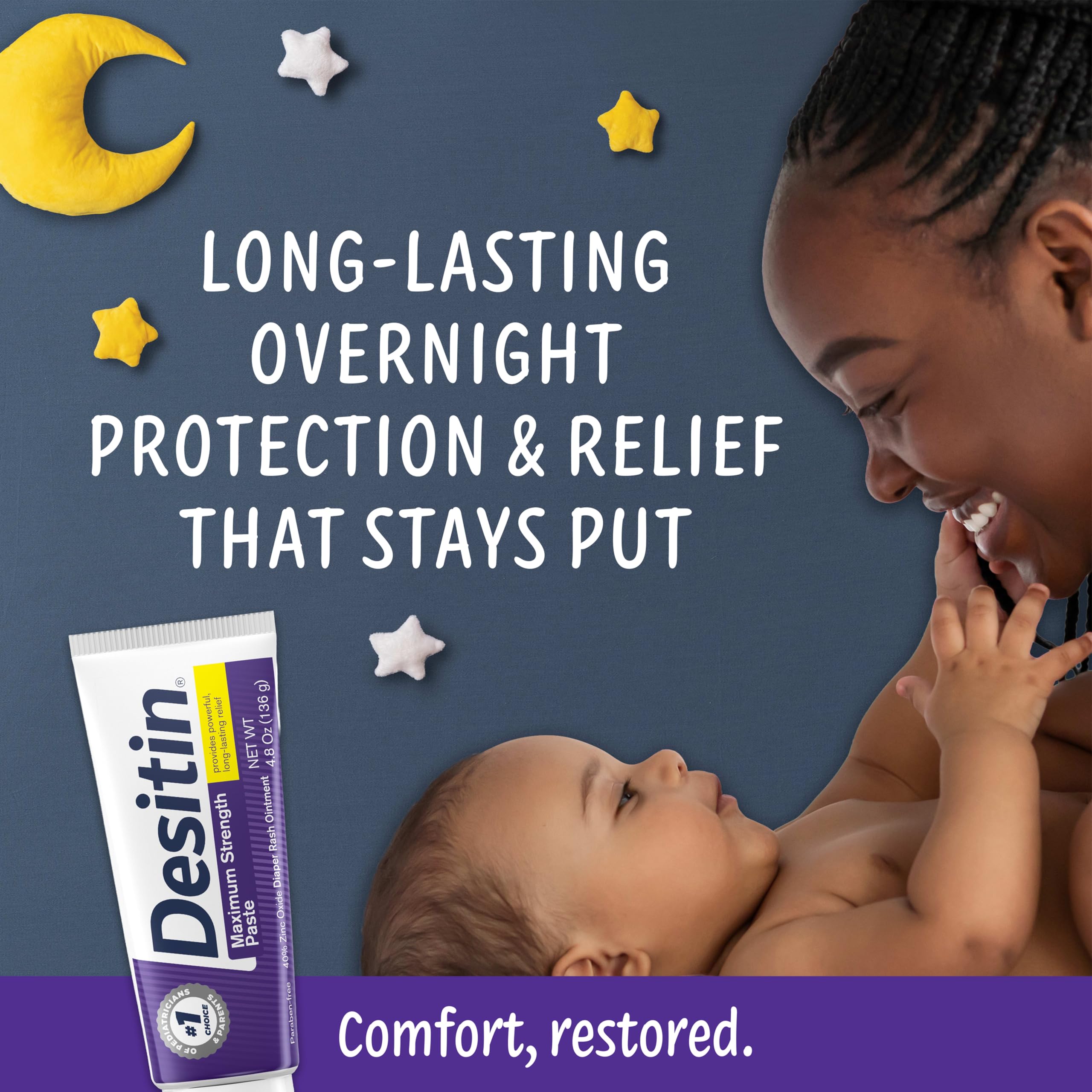 Desitin Maximum Strength Diaper Rash Paste, 40% Zinc Oxide, 4.... - Elefair Tech Official Product View 4