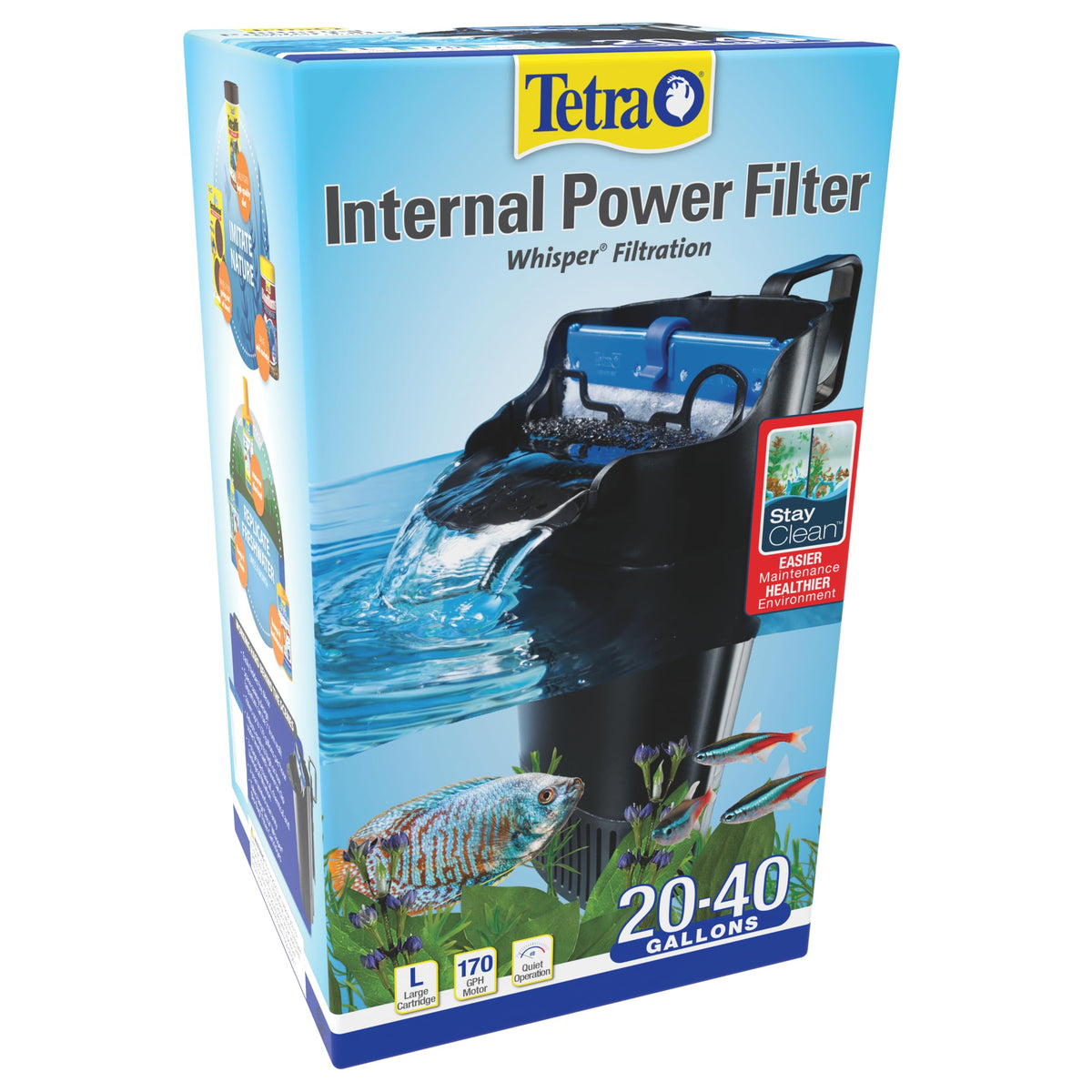 Tetra Whisper 170 GPH Internal Power Aquarium Filter - Tetra Official Imagery - 3