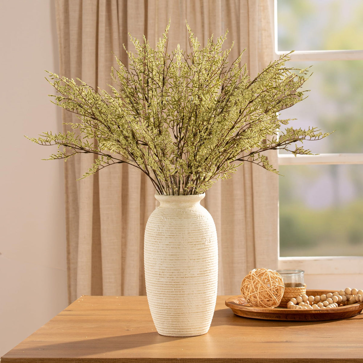 Ceramic Flower Vase 12 5 Large Rustic Farmhouse Vases Home - ooit Official Imagery - 8