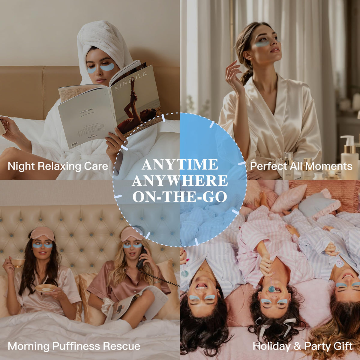 Blueberry Collagen Under Eye Patches Eye Mask for Puffy Eyes - ICIKOL Official Imagery - 8