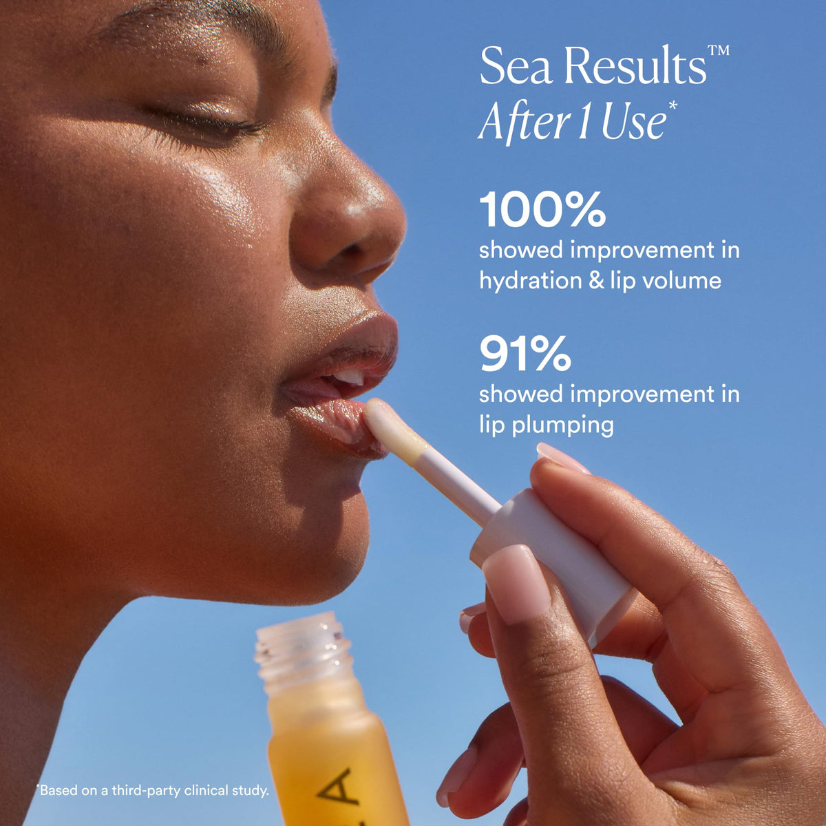 OSEA Hyaluronic Lip Oil Booster High Shine Non Sticky Glossy - OSEA Official Imagery - 5