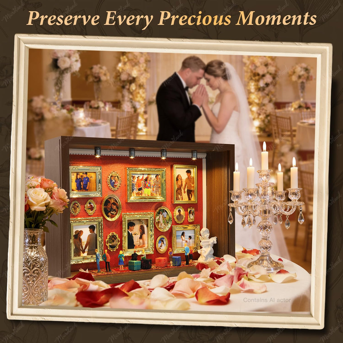Memory Museum Kit Mini Picture Frame Shadow Box 9 13 3 3 - Microland Official Imagery - 4